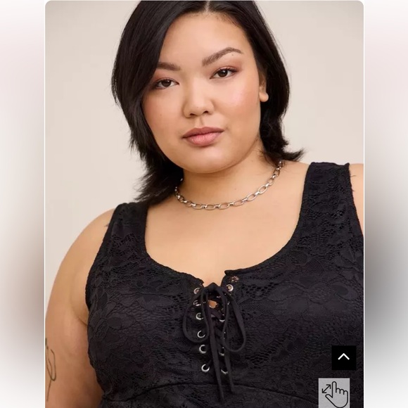 Torrid Lace Corset Seamed Lace Up Bodysuit BNWT Size 2 - Picture 9 of 11